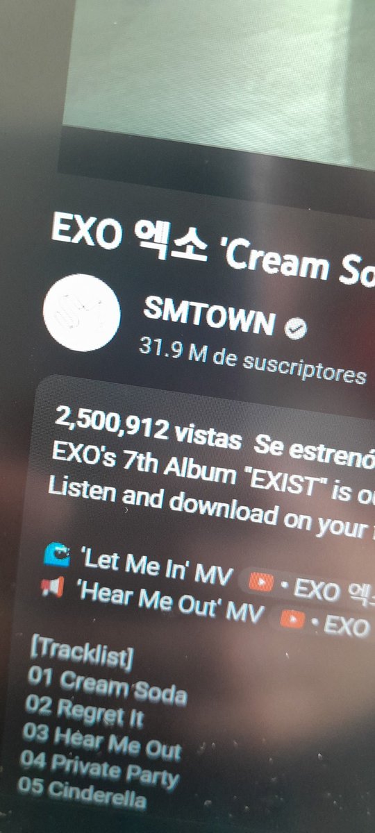 saki_myxyh's tweet photo. Las visitas aumentan aprox 100k cada 20 minutos, weon yo sé que podemos más 😭😭😭😭
#EXO_CreamSoda
#EXO_EXIST
#EXOisBack
#EXO_CreamSodaMV
#EXO_OutToday
@weareoneEXO https://t.co/85p5pZyHU7