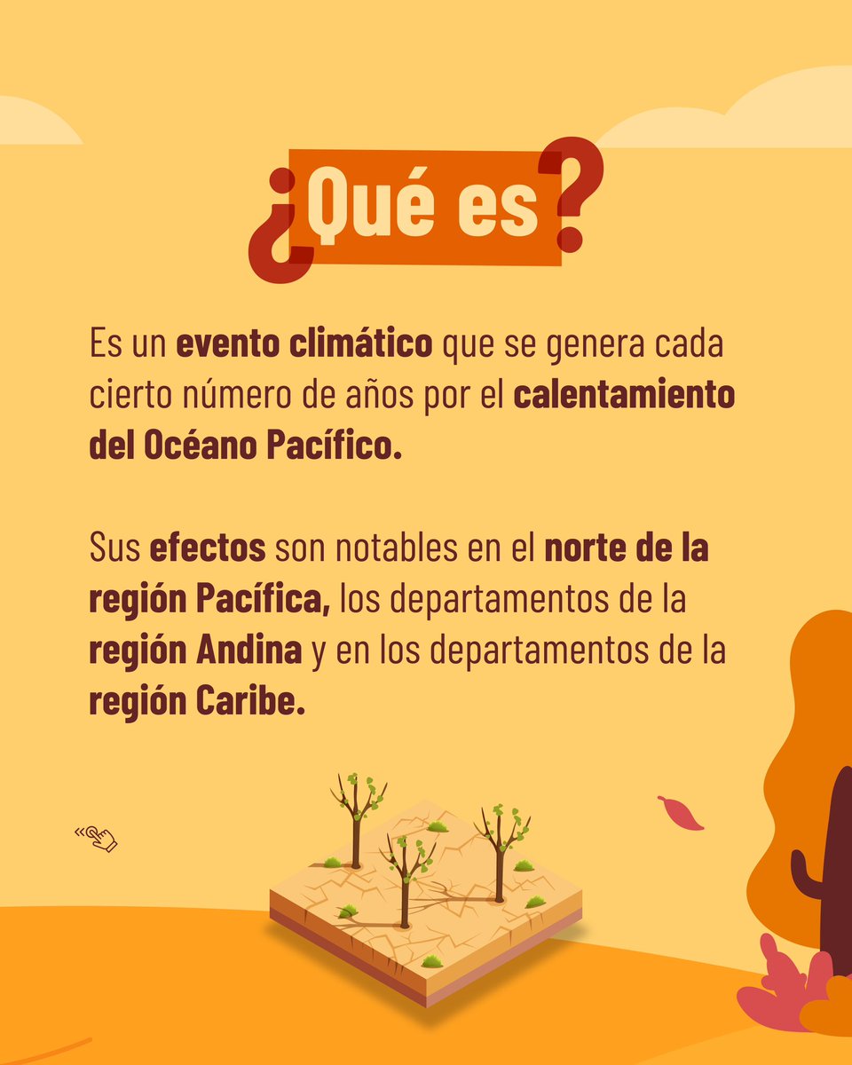 Corpoboyaca's tweet photo. Todo lo que debe saber ante una probable llegada del Fenómeno de El Niño⬇️.

¡Juntos trabajamos en acciones de prevención, preparación y respuesta! https://t.co/TlpSxwynhh