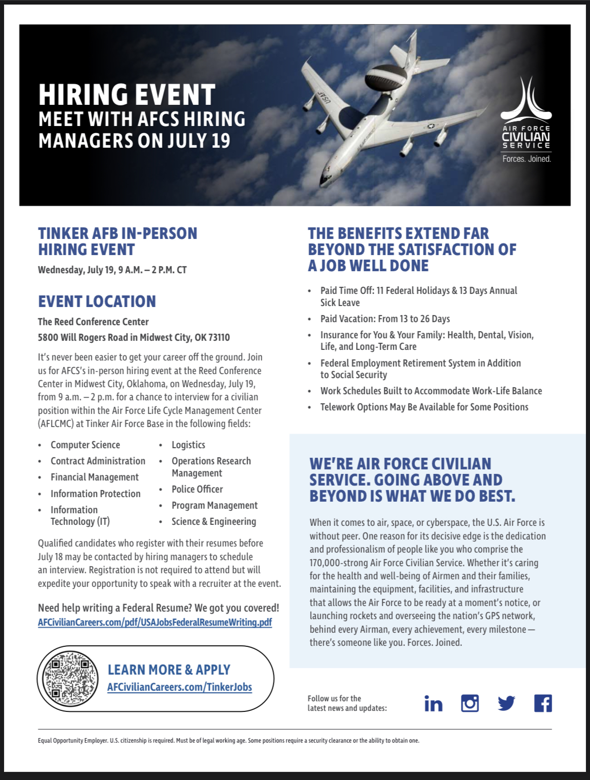 Tinker AFB on Twitter "Looking to change or start a new career? Join