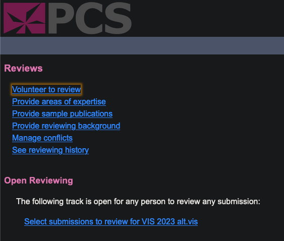 alt.VIS at #IEEEVIS (@altvisworkshop) on Twitter photo Submissions are in, and we need reviewers! This year's batch looks "🔥!!!!!" - @gotdairyya "I'm really excited" - <a href="/sara_picorana/">Sara Di Bartolomeo</a>
You can check out the list of titles and abstracts to see what piques your interest in PCS:
new.precisionconference.com/reviews
Reviews due August 6th 🌞 Submissions are in, and we need reviewers! This year's batch looks "🔥!!!!!" - @gotdairyya "I'm really excited" - <a href="/sara_picorana/">Sara Di Bartolomeo</a>
You can check out the list of titles and abstracts to see what piques your interest in PCS:
new.precisionconference.com/reviews
Reviews due August 6th 🌞