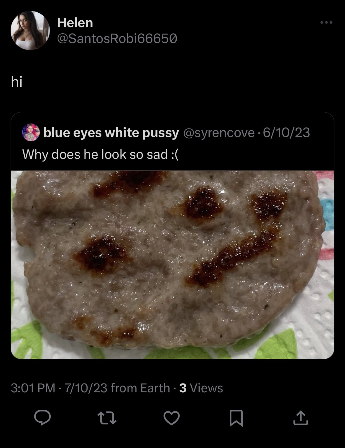 blue eyes white pussy on Twitter: "This porn bot flirting with my piece