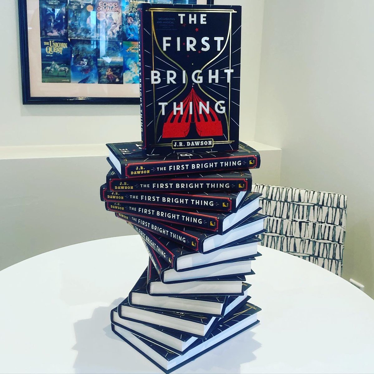 At the end of my national tour, I got to visit the @torbooks offices and meet the team. It was such a wonderful time. And yes I am proudly Team Orc! #thefirstbrightthing #sparkwonder