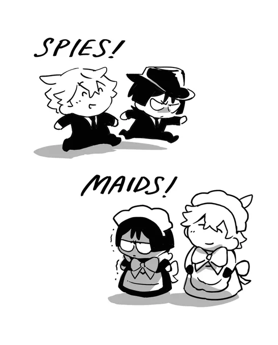 scarachilde spies! scarachilde maids! scarachilde spymaids! 