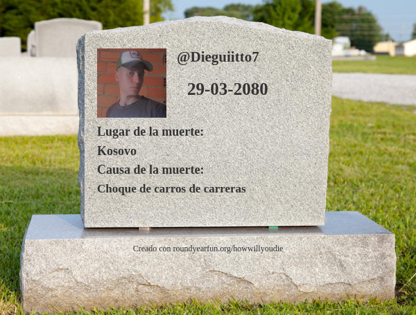 Dieguiitto7's tweet photo. Así es como y cuándo moriré https://t.co/8LRWaKyllP

⠀ https://t.co/c1W2Zyd6ip