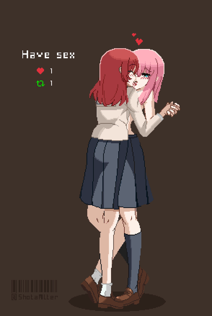 ShotaAlter's tweet photo. road to a Yuri scene part 5  

 #pixelart #ドット絵 #ぼっちざろっく #bocchitherock https://t.co/WxpZkZ4e37