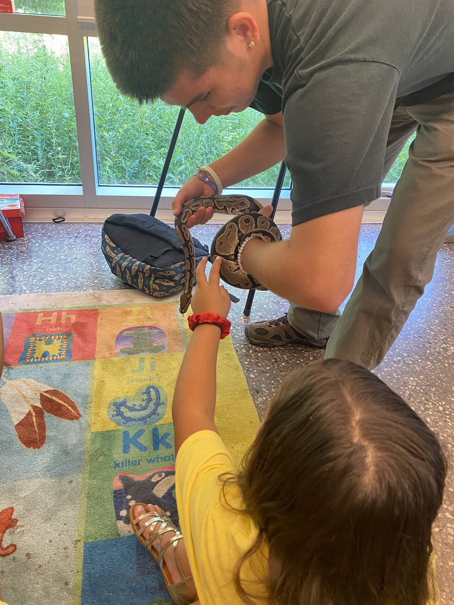 Very busy day today at #CampMigizi! The team at <a href="/OjibwayPrairie/">OjibwayNatureCentre</a> taught us all about snakes, then we painted with Moses! <a href="/gecdsbpro/">GECDSB PR</a> <a href="/Joseph745613165/">Zozep</a> <a href="/TinaDeCastro1/">Tina DeCastro</a> <a href="/ClaraHowitt/">Dr. Clara Howitt</a> #GECDSBSLP2023