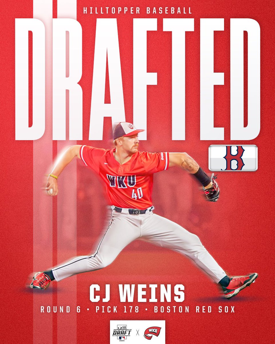 The Hill ➡️ @RedSox @CJWeins is selected in the sixth round of the @MLBDraft! #GoTops