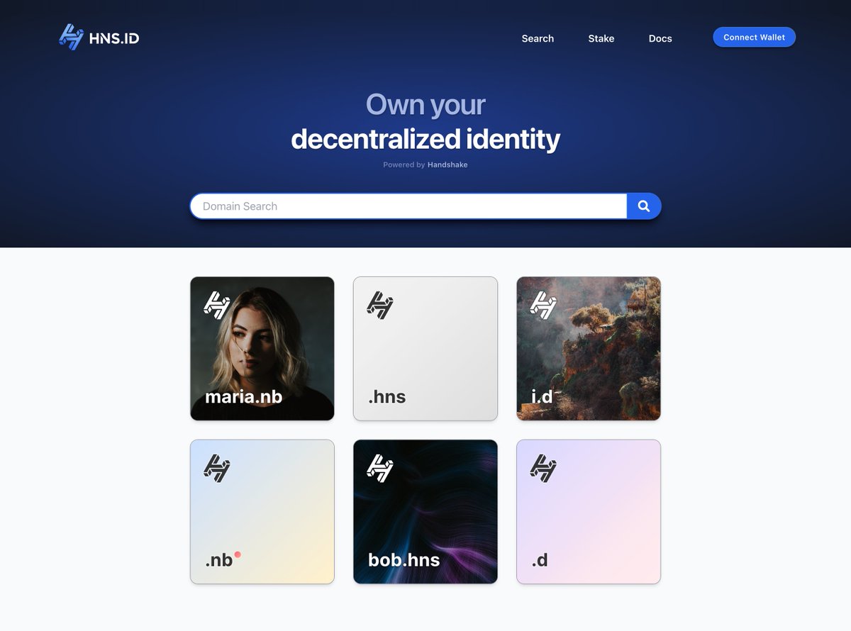 HNS_ID's tweet image. 👋 HNS.ID is coming soon, so here&apos;s a little sneak peak. The first batch of TLDs at launch will be: 

.HNS
.NB
.D

If you are an @HNS community member and would like to reserve &amp;lt;yourname&amp;gt;.HNS, comment your preferred name below and retweet this post.