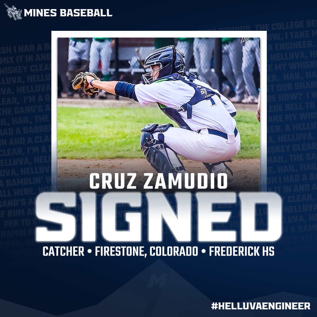 It's be Cruz Zamudio taking this signing class across the finish line.

🏅 All-State, All-Area, &amp; All-Conference in ⚾️/🏈
📈 .485 avg., 8 2Bs, 8 3Bs, .882 slg.
📚 Mechanical Engineering

“Cruz is fast, athletic, and smart. We are very excited to have him.”

#HelluvaEngineer
