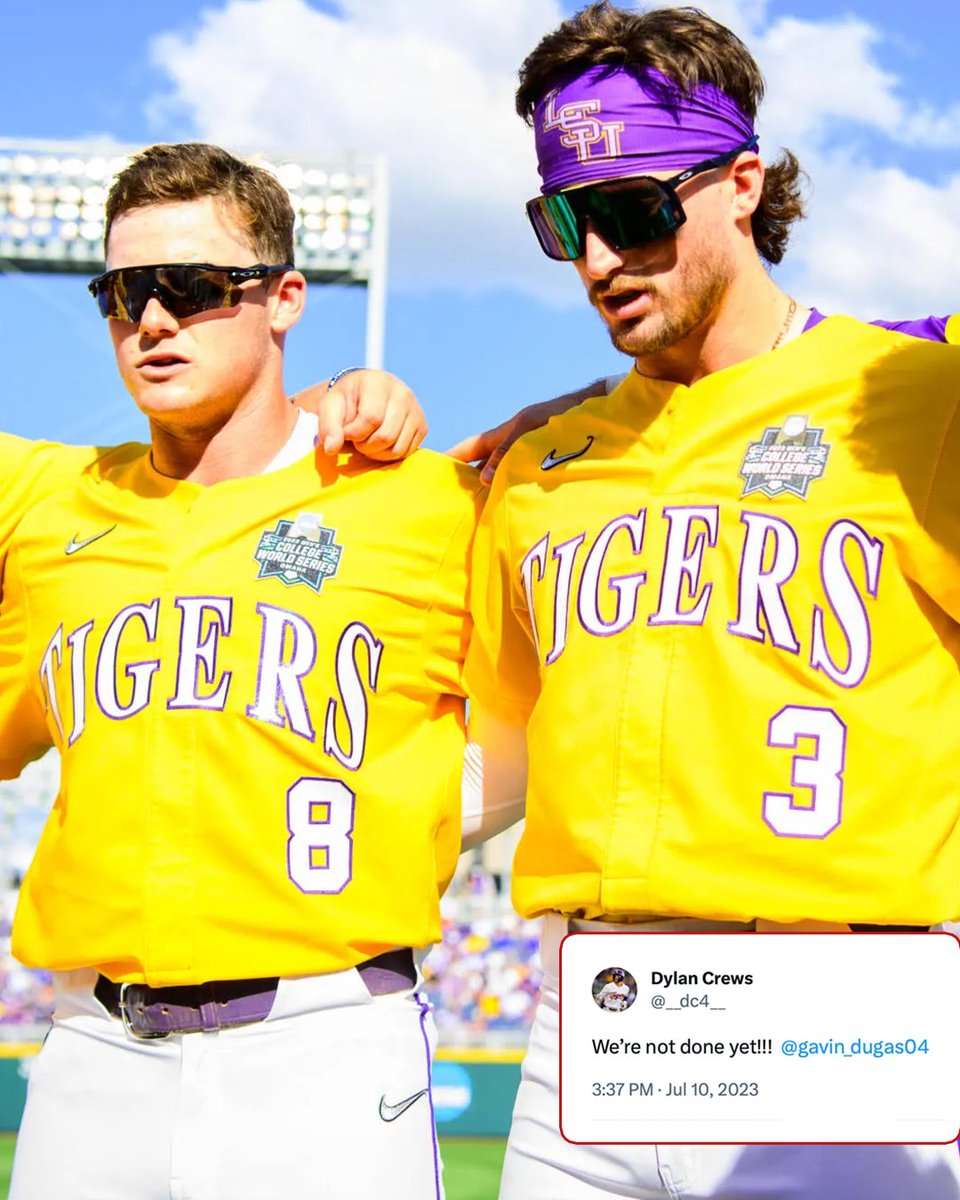 Geaux get 'em, Tigers.