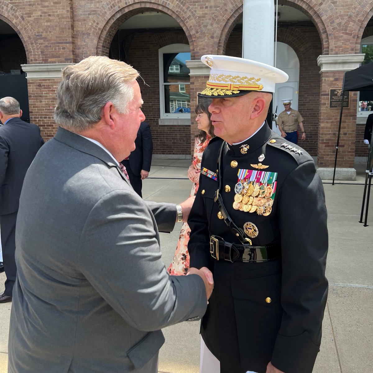 Today, I had the honor of attending the relinquishment of office ceremony  for outgoing Commandant of the Marine Corps Gen. David Berger. For the past  42 years, General Berger has proudly served