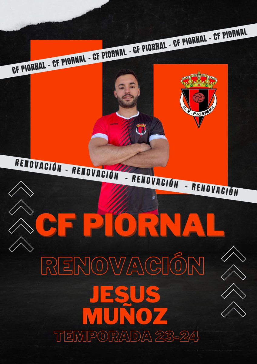 💥 Renovacion temporada 23/24

Tras la gran temporada realizada
JESUS MUÑOZ continuará en el equipo de su pueblo, seguiremos disfrutando de su velocidad por la banda y su potente disparo un año más.

Encantados de que sigas formando parte de esta familia ❤️🖤
<a href="/Jesus_Munoz_/">JesúsMuñoz.</a>