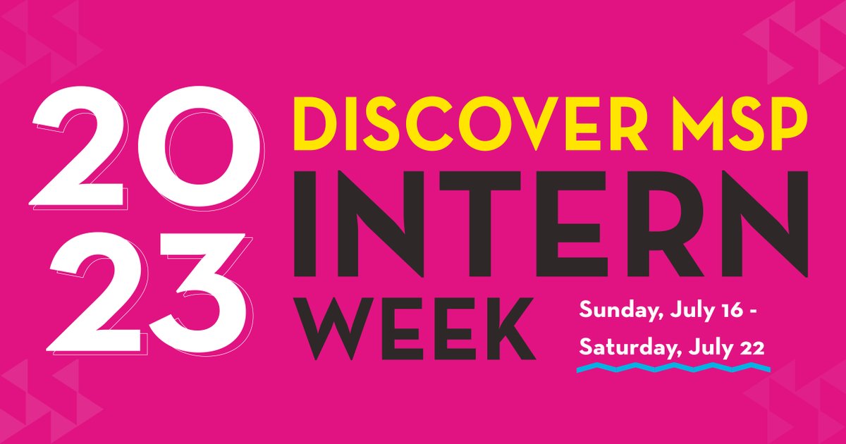 Are you interested in having your #interns explore the MSP region? DISCOVER MSP Intern Week is the perfect time! Catch a series of curated events from Sunday 7/16 through Saturday 7/22. Click through to each event to learn more and register!  
hubs.li/Q01XbjhW0