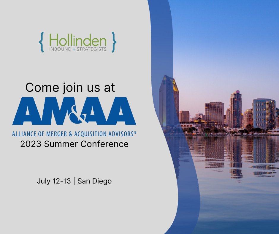 We are excited to sponsor <a href="/TheAlliance_HQ/">AM&AA</a>'s 2023 Summer Conference this week! If you're looking for ways you and your portfolio firms can grow, let's talk. #AMAA #networking #middlemarket