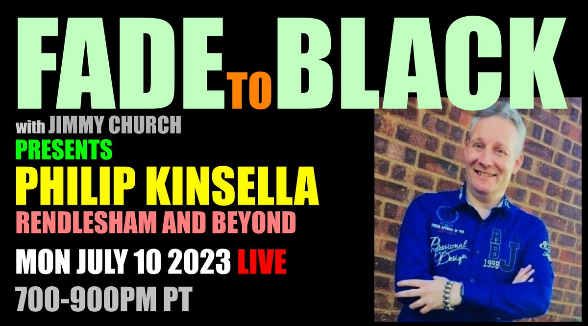 JChurchRadio's tweet photo. This Week on FADE to BLACK:
Mon: Philip Kinsella
Rendlesham and beyond
Tues: Michael Peter Langevin
Secret Teachings of the Incas
Wed: Angela T. Smith
Remote Viewing
Thur: Robert Clotworthy
THE Voice.
#f2b #media #ufo #breakingufo
#disclosure #conspiracy #radio
https://t.co/SWSi0jSaQ6