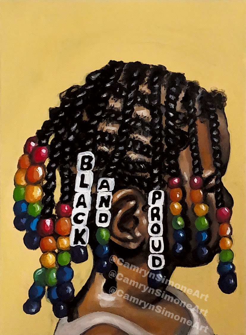 camrynsimoneart's tweet photo. My newest piece “Say It Loud!” 12x16 Inch mixed media on canvas $500, available on my website at https://t.co/sSFtHqScTd feel free to message me if interested! https://t.co/C7YvXdWPUj