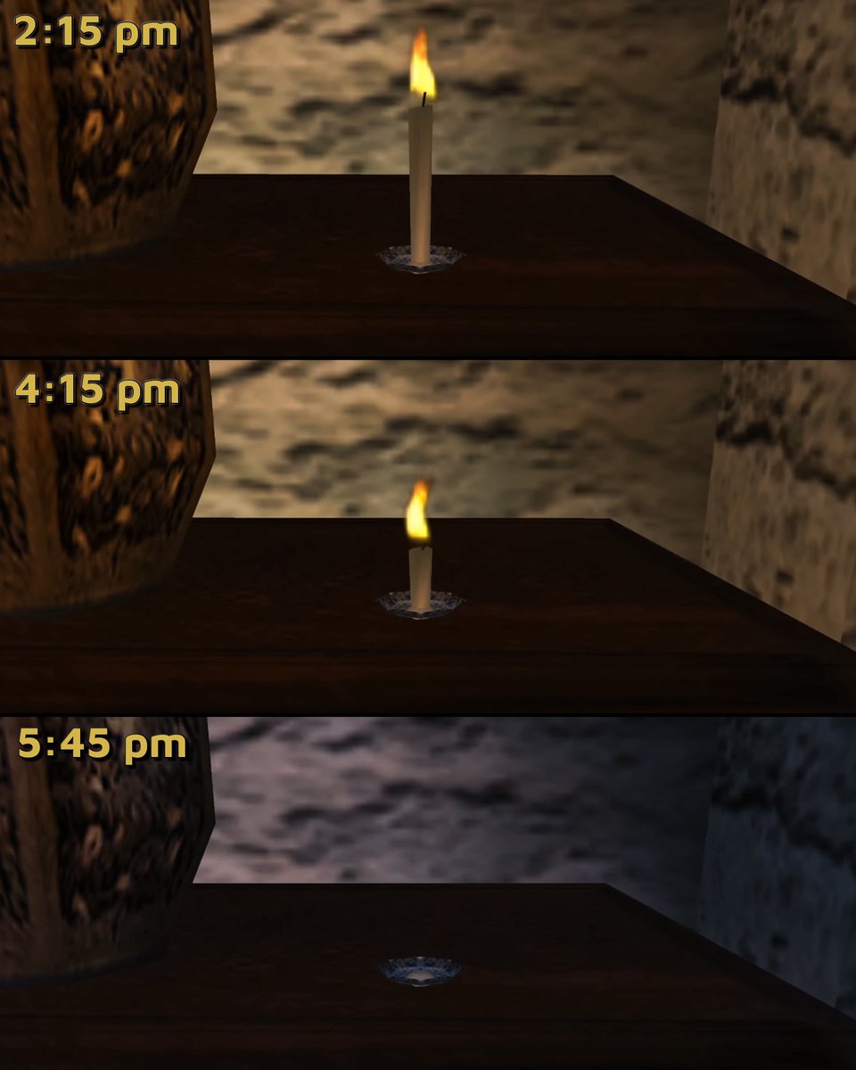 ShenmueForever's tweet photo. Fun Fact: In #Shenmue, candles do melt down.🕯 https://t.co/w1U8tXJOr6