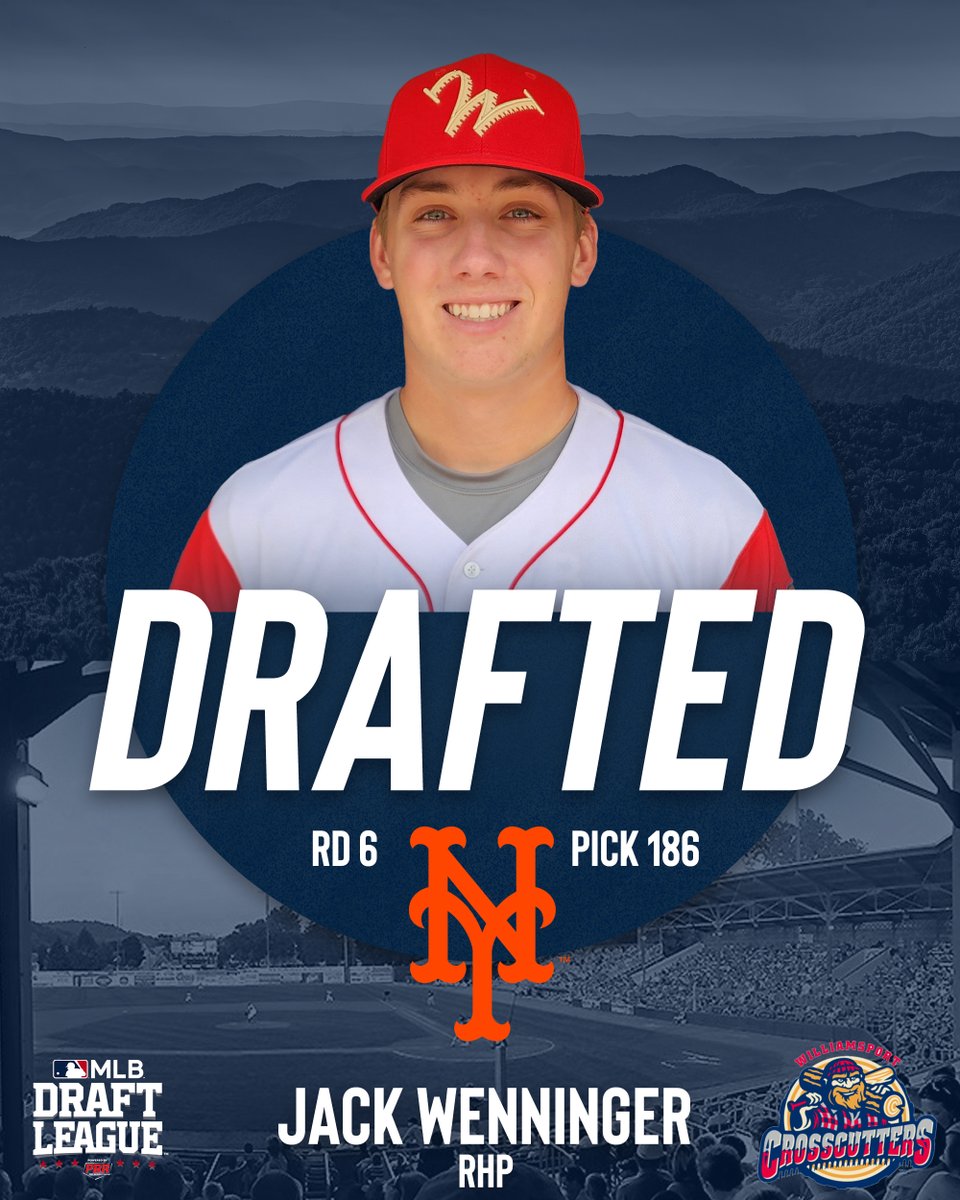 MLB Draft League (@mlbdraftleague) on Twitter photo Jack Wenninger ➡️ <a href="/Mets/">New York Mets</a>
Congratulations to 2023 <a href="/crosscutters/">Williamsport Crosscutters</a> RHP <a href="/Jack_Wenninger/">Jack</a> on being selected by the Mets with the 186th overall pick in the 2023 #MLBDraft!
#LGM <a href="/IlliniBaseball/">Illinois Baseball</a> Jack Wenninger ➡️ <a href="/Mets/">New York Mets</a>
Congratulations to 2023 <a href="/crosscutters/">Williamsport Crosscutters</a> RHP <a href="/Jack_Wenninger/">Jack</a> on being selected by the Mets with the 186th overall pick in the 2023 #MLBDraft!
#LGM <a href="/IlliniBaseball/">Illinois Baseball</a>