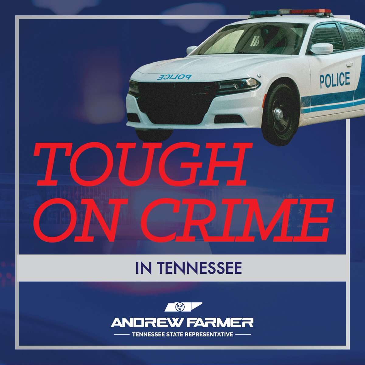RepAndrewFarmer's tweet image. In Tennessee, we are a state of law and order, and we will always strive to keep criminals off of our streets! We will ALWAYS be tough on crime, to make Tennessee a safe place for all of our residents and visitors.