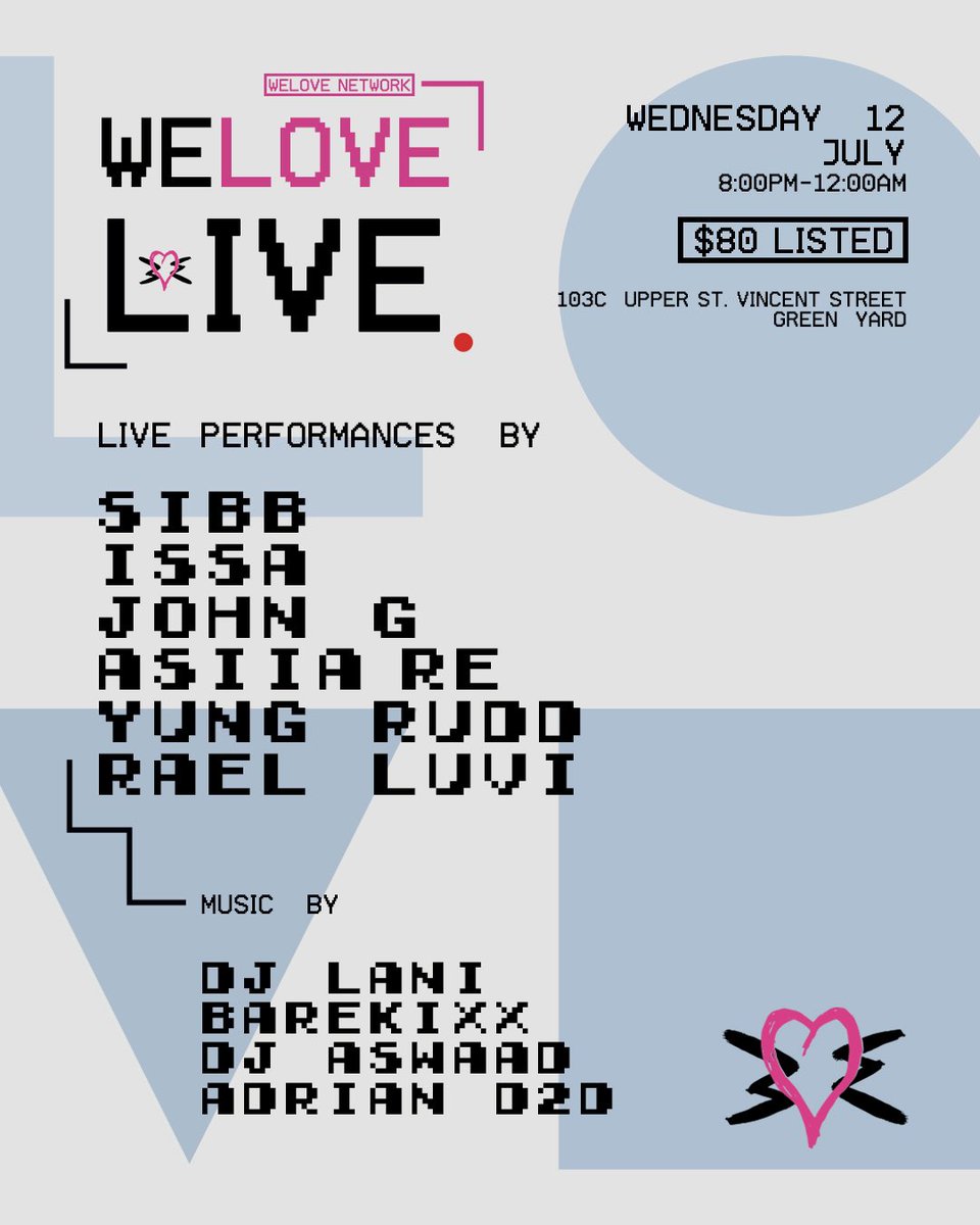 We’re Bringing the Love to You. 🫡

This Wednesday We inhabit the nations capital. As We take over Green Yard. 

Get Listed early. Very limited spaces available. ❤️‍🔥

thewelovenetwork.com