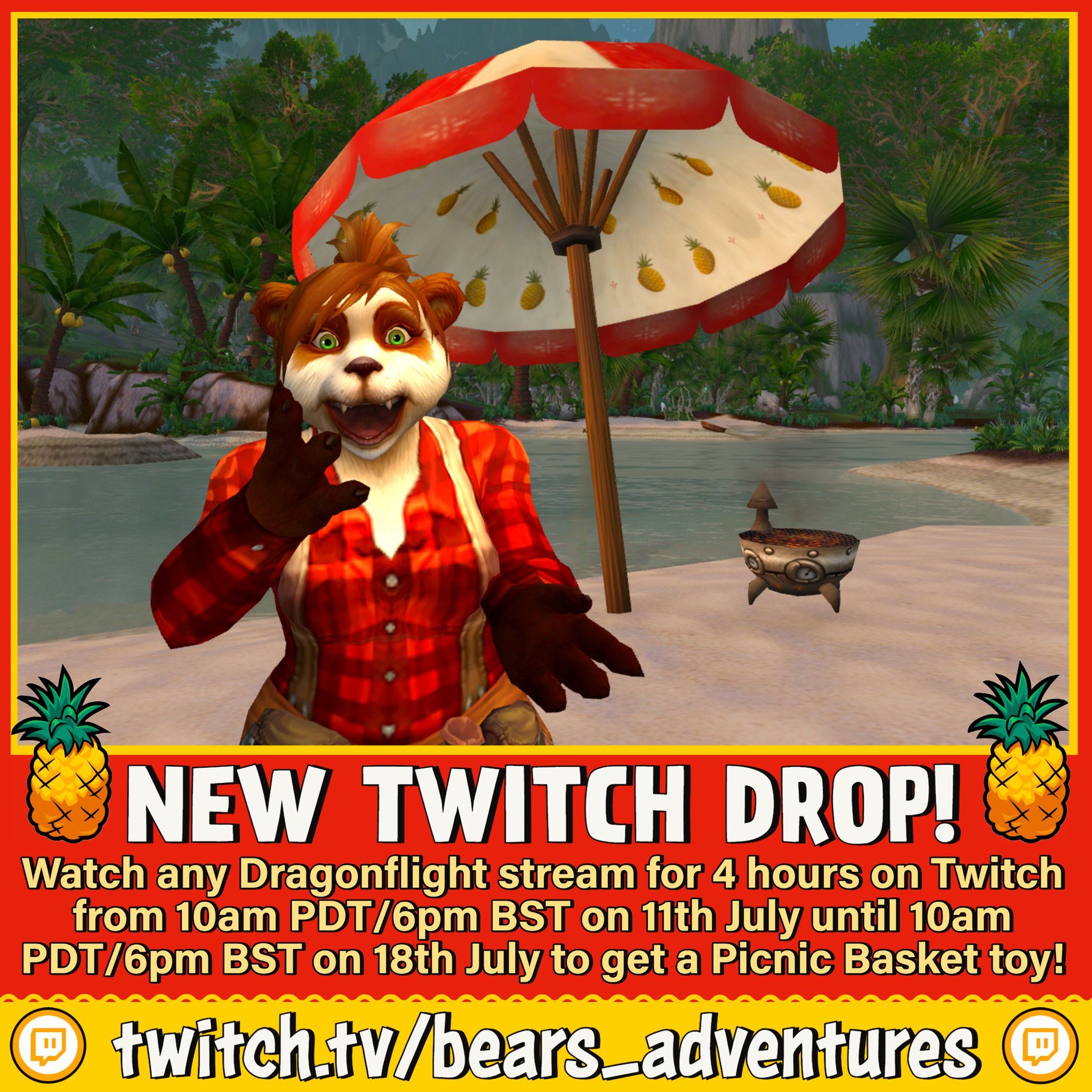 Bear's Adventures on Twitter "🍍 Ooh Shiny ⛱️ Watch any Dragonflight