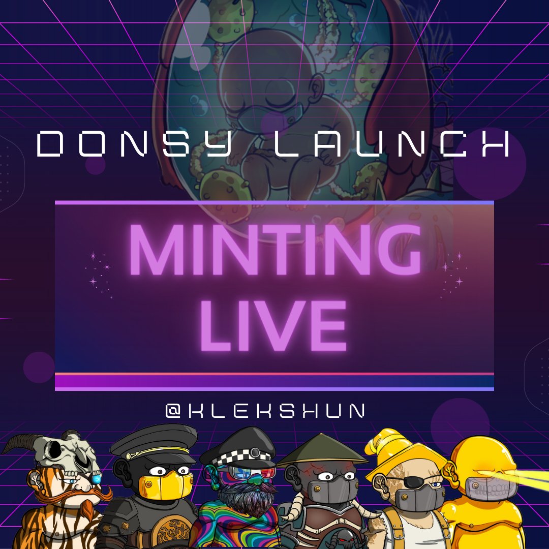 Primeval_One's tweet photo. Are you looking for a long term hold?
Building your #NFT bag for the next bullrun?

If you're looking to flip for 5$, keep scrolling fam, this is not for you. 
I want to ride with 💎 hands

Mint @DonsyNFT, 
the newest project of @Klekshun,
the ones who brought us
@0xPolygonApe https://t.co/OG1oposBzD