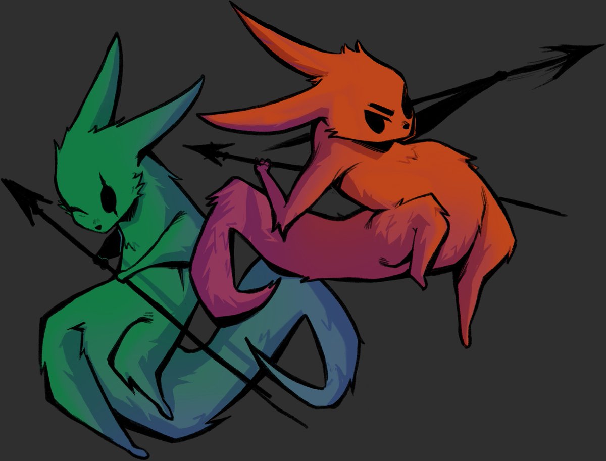 I commissioned a friend of mine once again for #rainworld slugcat art for my jolly coop YouTube series! And oh boy, he really outdid it this time.

PLEASE go follow the artist - @Sistemacrf_Draw 
The YT series - youtube.com/playlist?list=…