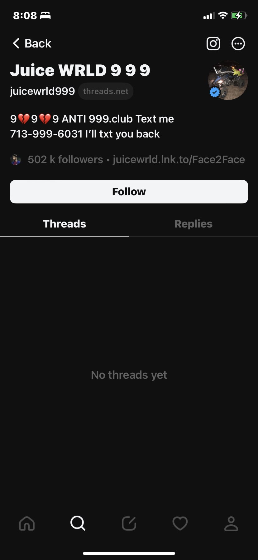 codex on Twitter "how the fuck does juice wrld have threads💀 https//t