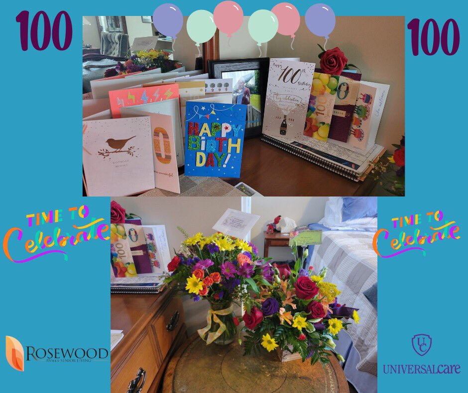 The Staff and Residents at Rosewood RVilla want to wish Bob a very special birthday!  Bob celebrated his 100 birthday today!  Happy Birthday Bob!

#Happy100thbirthday #Celebrate #RosewoodRVilla #Retirement #Ripley #UniversalCare