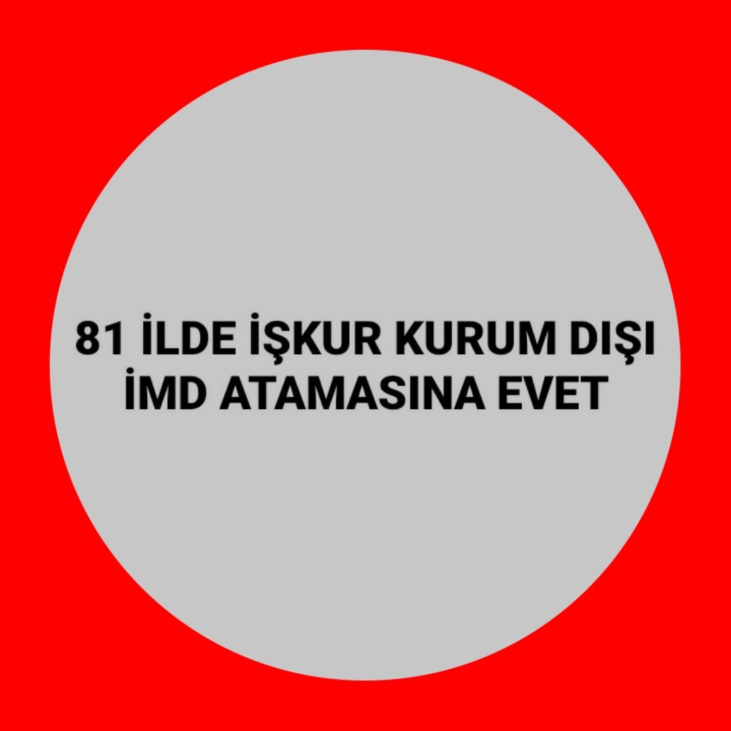 <a href="/isikhanvedat/">Prof. Dr. Vedat Işıkhan</a> Sayın Bakanım,atama bekleyen İŞ ve MESLEK DANIŞMANLARI olarak size sesleniyoruz! Lütfen çağrımıza yanit verin! Bizler milletimiz icin goreve haziriz.⭐Sizden müjdemizi bekliyoruz.♦️⭐🟢İŞ ve MESLEK DANIŞMANLARI ATANSIN, İSTİHDAM ŞAHLANSIN!♦️⭐🟢 <a href="/isikhanvedat/">Prof. Dr. Vedat Işıkhan</a> #5000KurumDışıİMD