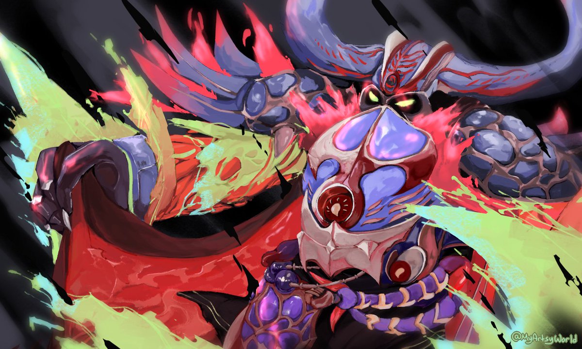 MyArtsyWorld's tweet image. thinking about dark lord gaol ✨💃 #kidIcarus