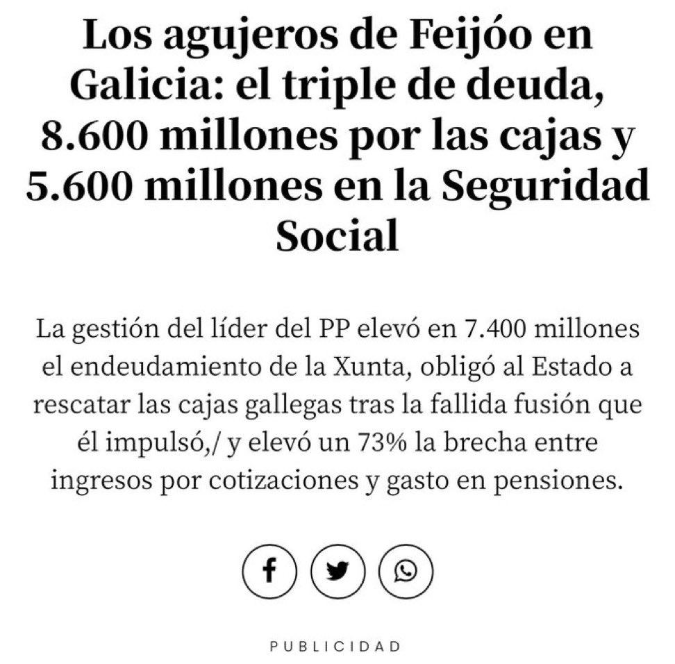 crispmarcote's tweet photo. Así ha dejado Feijóo la economía de Galicia. 

#CaraACaraAtresmedia 👇🏽 https://t.co/tzuqSonOBI