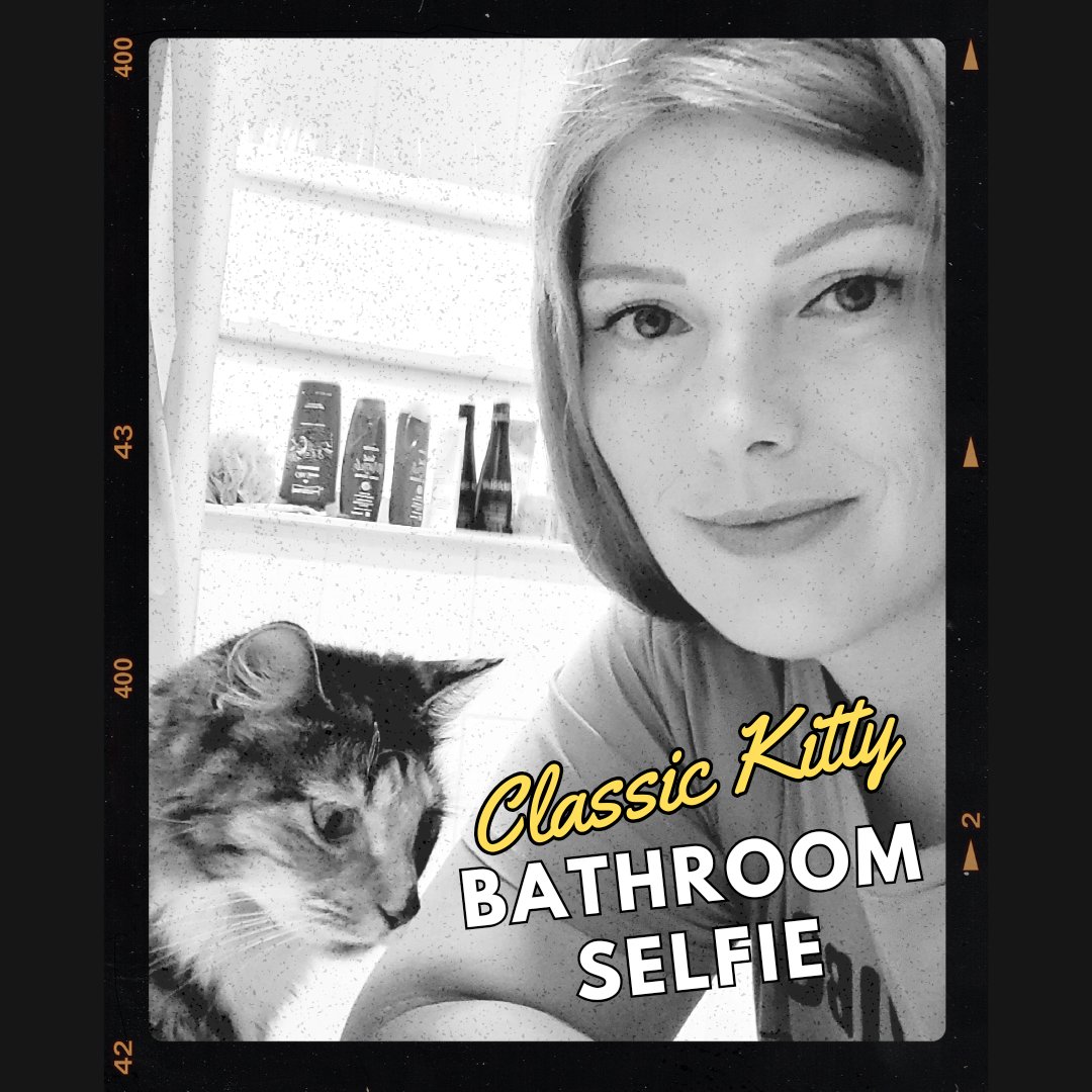 This weird cat, who likes to try to drink from the bathroom sink whenever I turn it on, is my favorite pet. 😂 (Shh! Don't tell the dog!)

Do you have a pet? What's something unusual/endearing that your pet does?