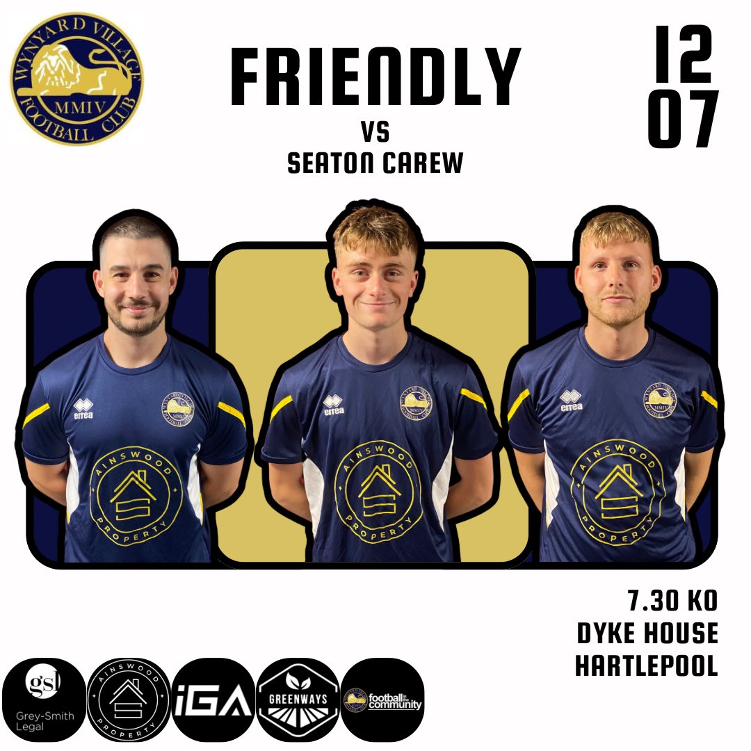 Wednesday night will see us travel to our close friends <a href="/SeatonCarewFC/">Seaton Carew FC</a> ! We’re excited to see some familiar faces and we look forward to the occasion!