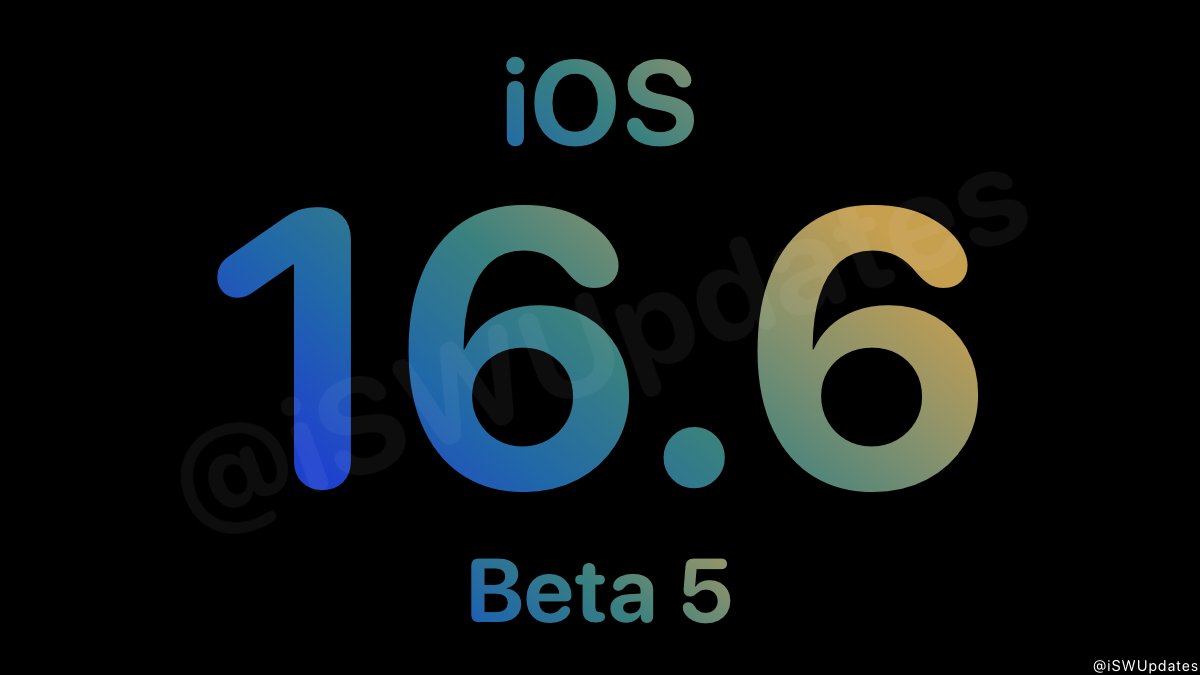 iSWUpdates's tweet image. iOS 16.6 Beta 5 (20G5070a) has been released for public beta testers. #iOS166 #iOS166Beta5