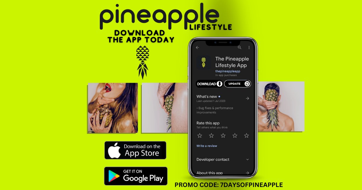 🍍🍍🍍Come say hello on the PineappleLifestyleApp🍍🍍🍍
Have a free week on us using the Promo code below🍍🍍🍍
#swingers #swinger #swingersapp
#pineapplelife #pineapplelifestyle
