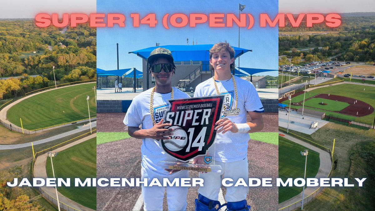 PBTKansasCity's tweet photo. Jaden Micenhamer (Pitcher) and Cade Moberly (Position Player) take home the MVP honors for the MPB Super 14 (Open) ! Great job guys!
#WhyPlayAnywhereElse https://t.co/hdYZp2jdZz
