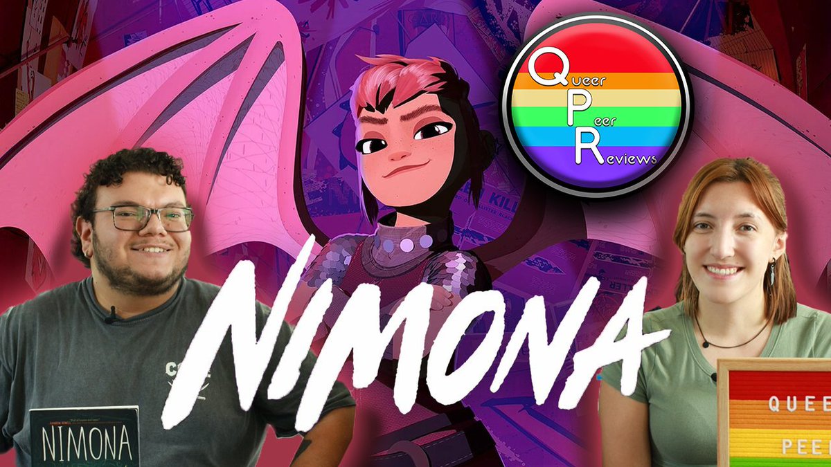 We made sure to rush this one out as soon as possible!! Check out our review of Nimona! 😈

youtu.be/KRmKYCskf1w

#nimona #ndstevenson #netflix #lgbt #lgbtq #queermedia