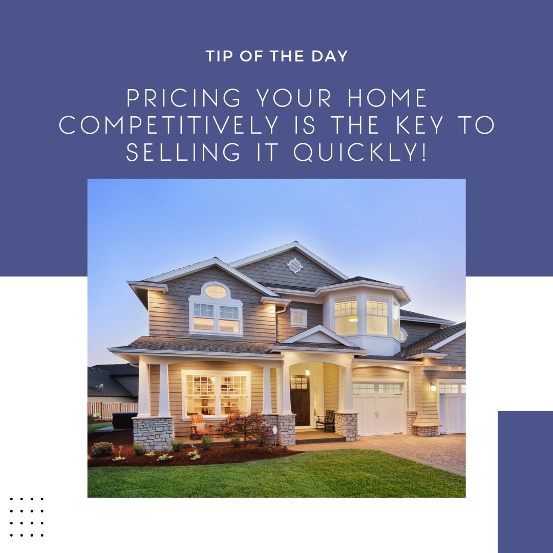 bdrray's tweet image. Everyone wants the maximum price for their home, and that's always the goal. That said, pricing your home competitively is the best place to start to maximize buyer interest. facebook.com/11712189799025…