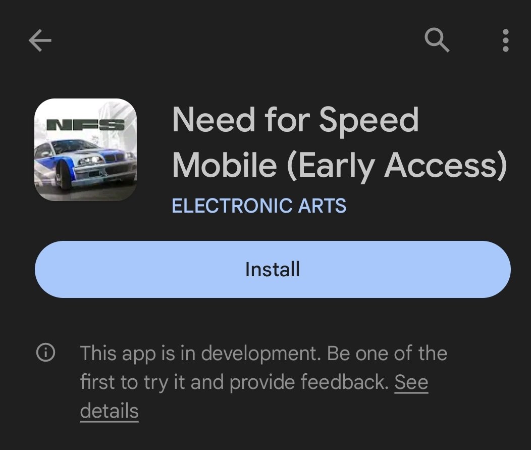 Need For Speed Mobile Is In Early Access, But Is It Available In