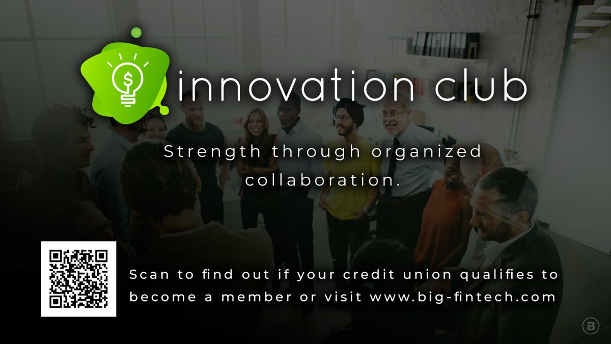 Check out BIG's Innovation Club! 🚀📷 

Collaborate with visionary leaders, including CEO <a href="/JBFintech/">John Best</a>, to solve pressing #FinTech challenges. Connect with like-minded professionals and ignite your passion for innovation.

Learn more and apply today- big-fintech.com/Innovation-Clu…