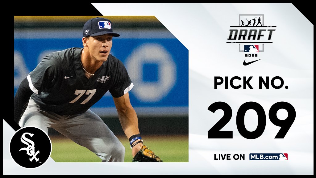 With the 209th pick, the @WhiteSox select Downers Grove North (IL) outfielder George Wolkow, No. 71 on the Top 250 Draft Prospects list.

Watch live: atmlb.com/3NMtu27