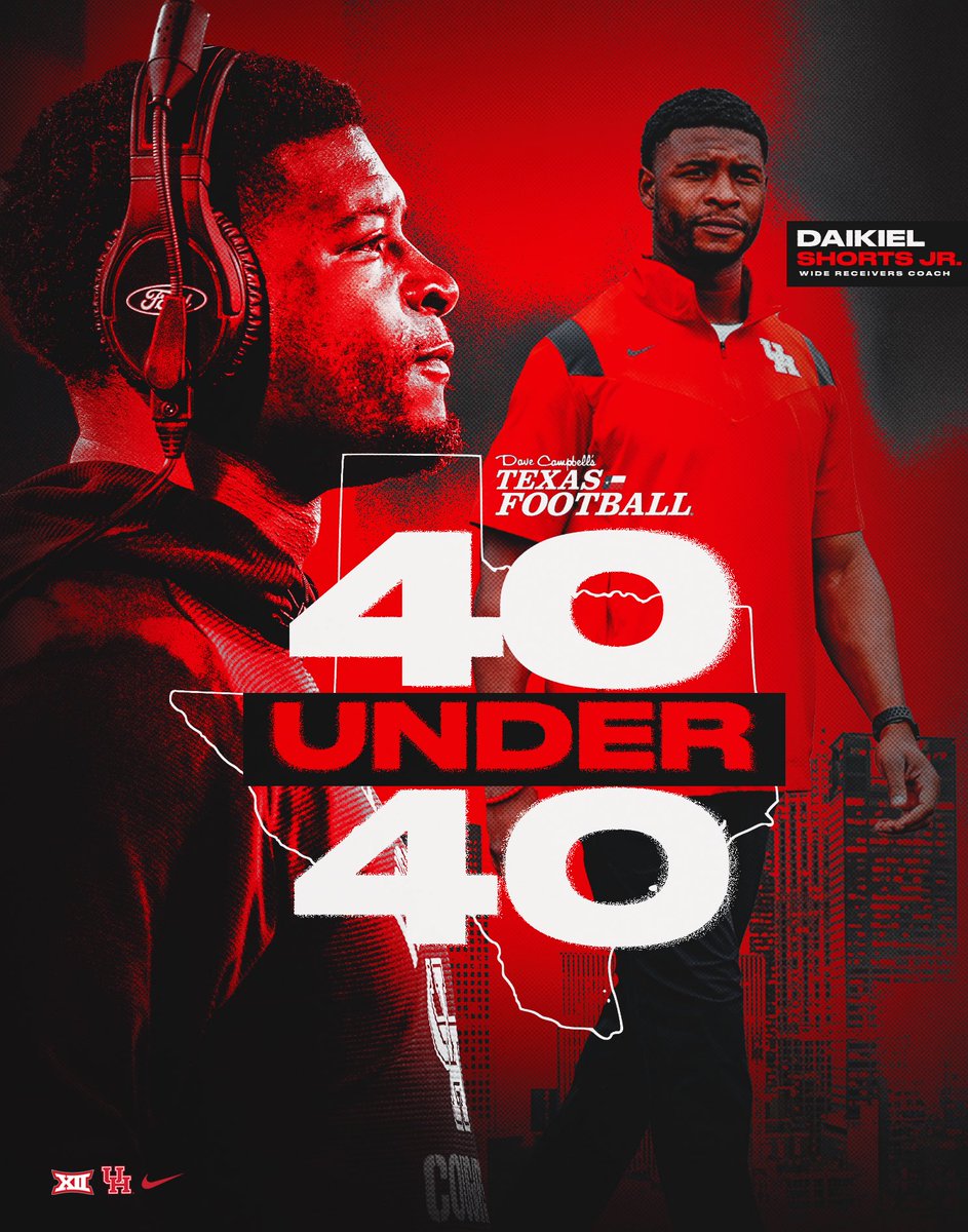 One of the best. Congrats to @D_shorts6 for being selected to the 40 under 40 by @dctf! #GoCoogs