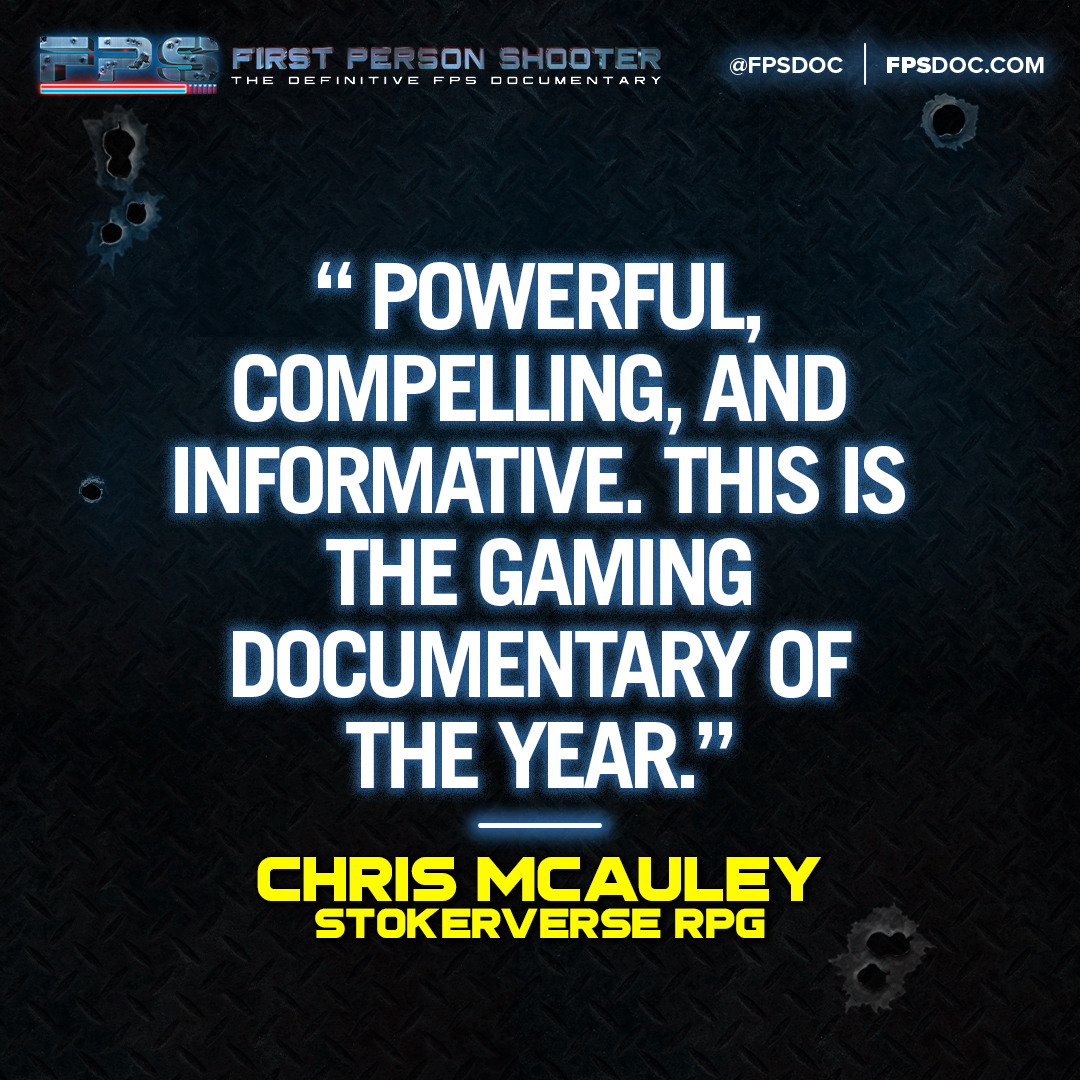 80sHorrorDoc's tweet image. 🎮🚀 Reviews are in! &quot;FPS: First Person Shooter&quot; hailed as best gaming doc ever! Limited edition release. Last chance for credits! Visit fpsdoc.com now! 🎉 #FPSDocumentary #GameOn