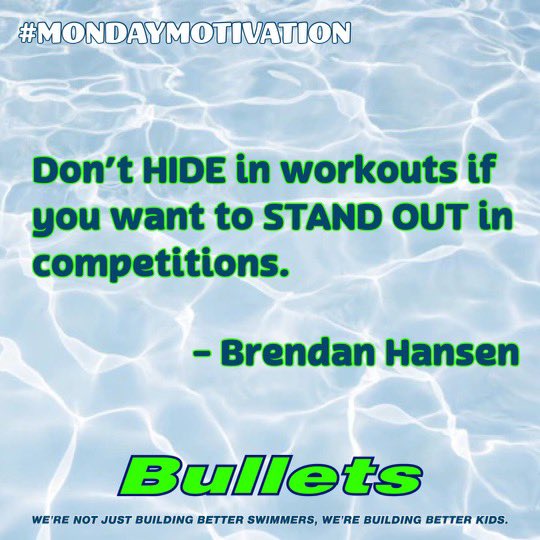 Let's kick things into high gear this week as we prepare for Regionals Championships, starting with #MondayMotivation. What you put in is what you get out. Keep that in mind &amp; believe in the process. #GoBullets #OneTeam