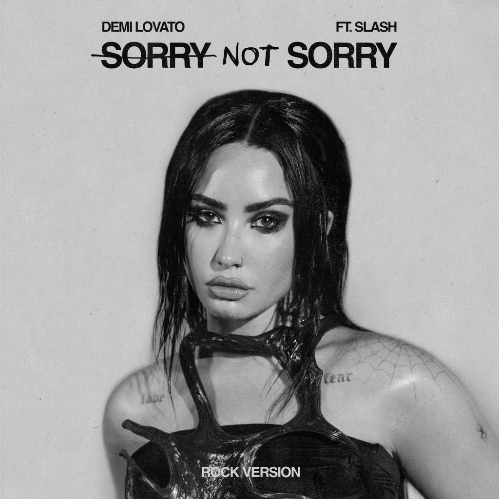Sorry Not Sorry Rock Version feat. @Slash This Friday 😏 Have you pre-saved? DemiLovato.lnk.to/SNSRockVersion