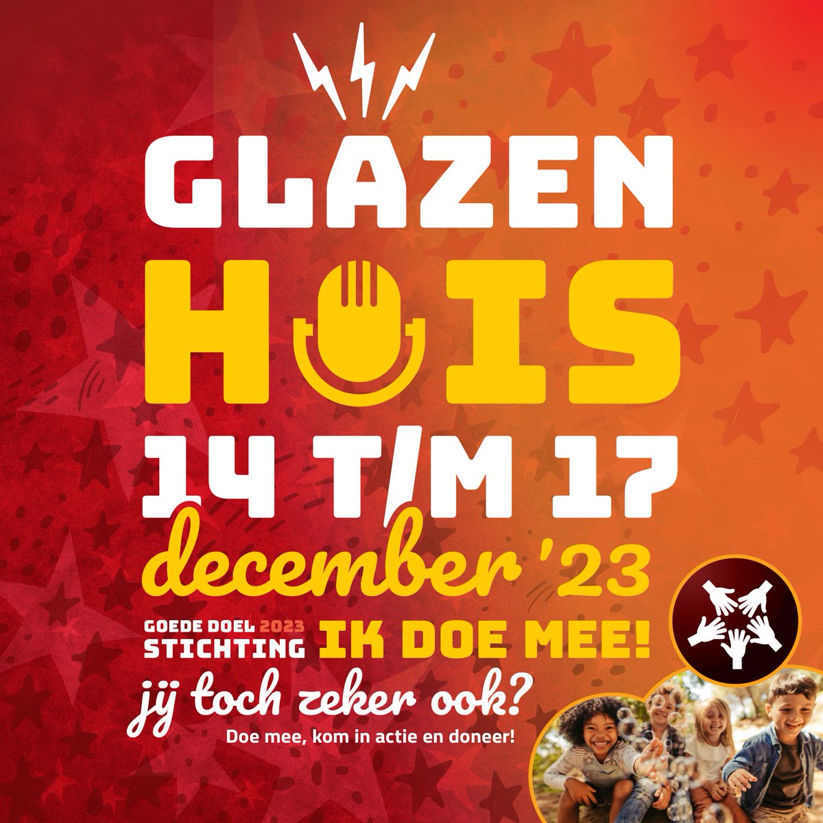 𝗡𝗢𝗧𝗘𝗘𝗥 𝗔𝗟𝗩𝗔𝗦𝗧:
4e Glazen Huis Geleen t.b.v. Stichting Ik Doe Mee is dit jaar 4 dagen van 14 tm 17 december 2023 in Centrum Geleen