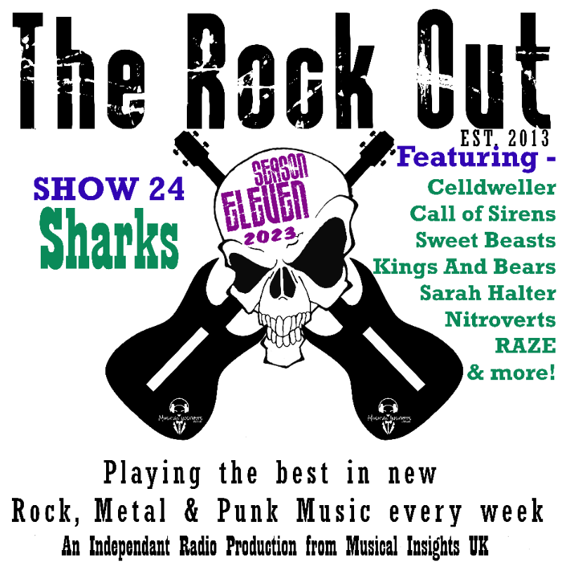TheRockOutRadio's tweet photo. This week's show, E24 - Sharks, is now available to #stream on-demand via the @musicalinsights Hub 

📻[CLICK THE PIC TO LISTEN]📻

#NewMusic from @Celldweller @RAZE_BAND @SHalterMusic @nitrovrts #CallOfSirens #Celldweller &amp; more!

@radio_mark 
#Rock #Metal #Punk #UK
