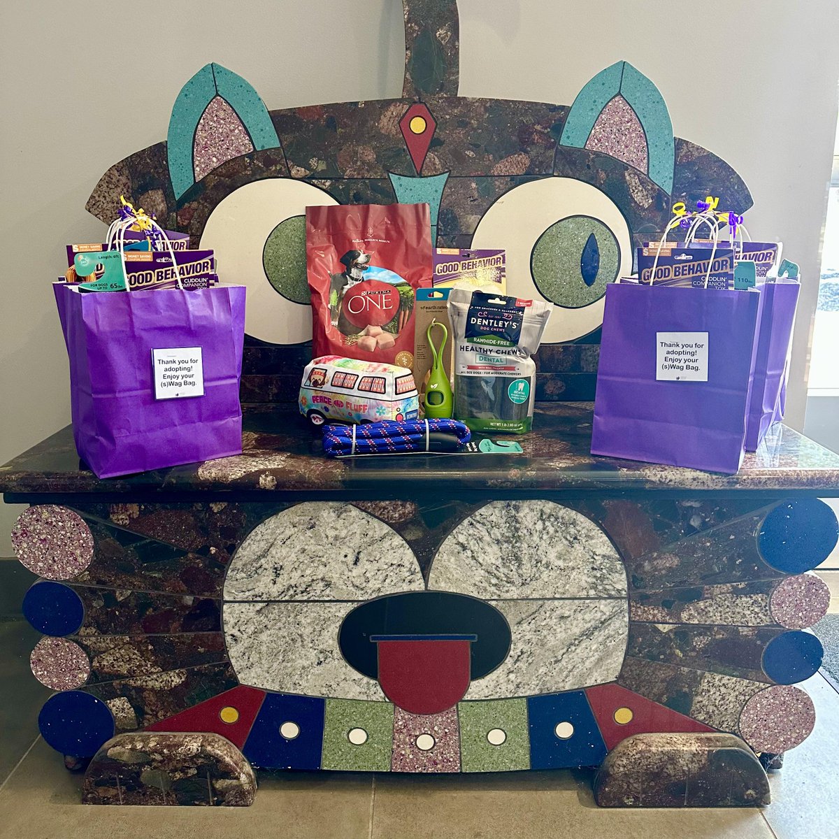 NEHumaneSociety's tweet image. Starting today, anyone who adopts a dog who has been at the shelter for over a month, like Doris, Jordy, or Midnight, will go home with a (s)Wag Bag! Each bag has goodies to help your new best friend acclimate to their forever home. ❤️

Meet our dogs: bit.ly/3jtl3cD