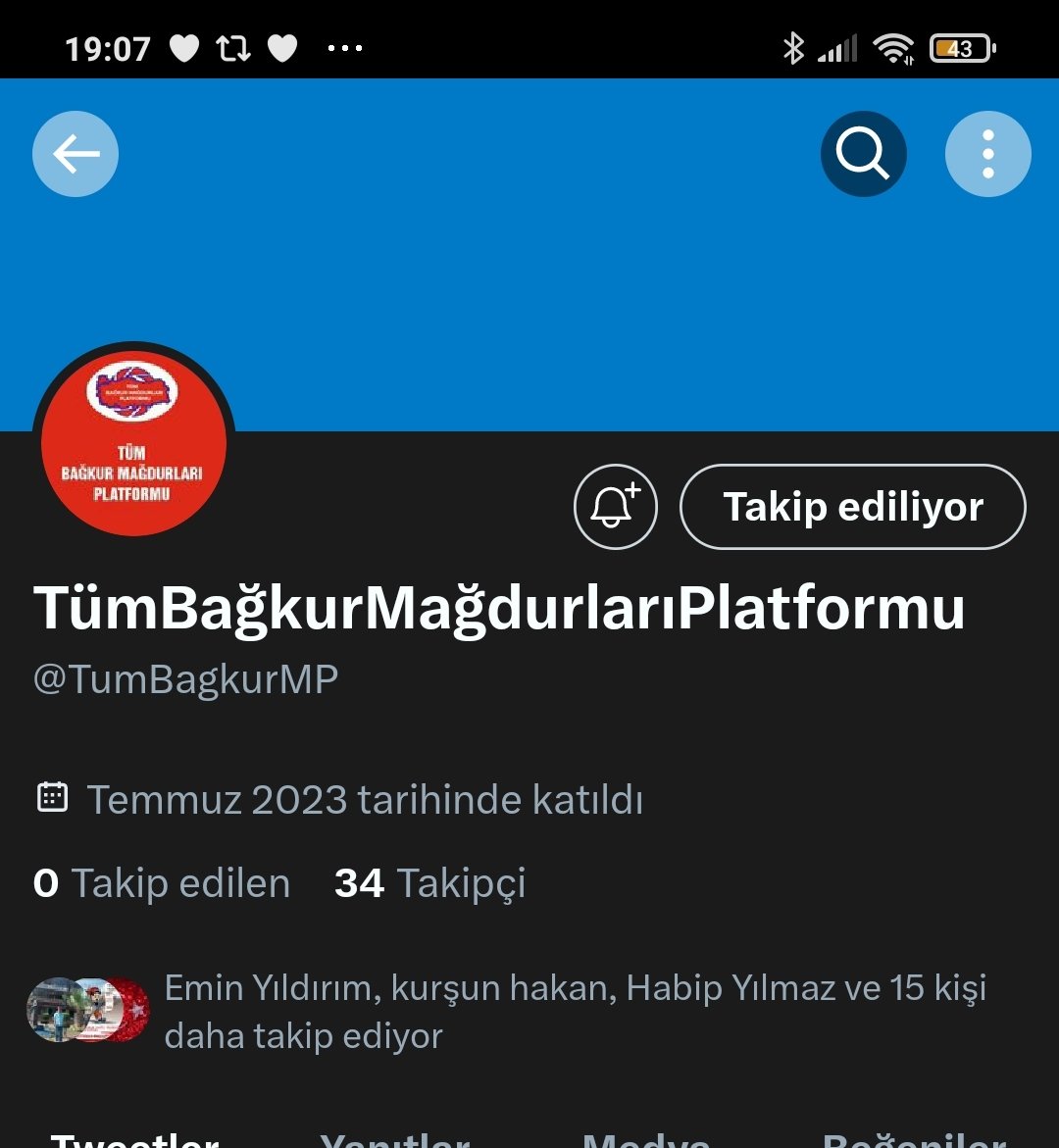 Tüm BAĞKUR mağdurları platformu Twitter sayfamız ı takibe alıp destek verelim #BagkuraSskEsitliği